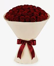 Букет 101 Бордовая роза Блэк Бакарра в Манасе