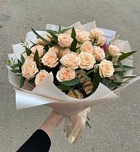 Букет Кремовые розы Латте #REPLACE_PRED# Манасе