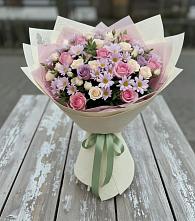 Букет цветов из:  Розы и Хризантемы в Манасе