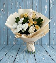 Букет цветов из:  Розы и Хризантемы в Манасе