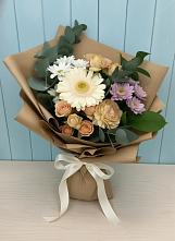 Букет цветов из:  Герберы и Хризантемы в Манасе