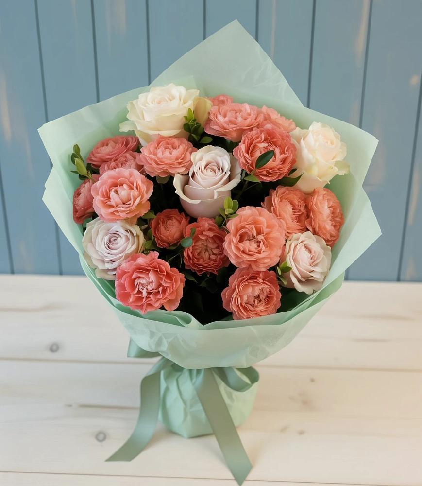 Букет цветов из: Розы в Манасе