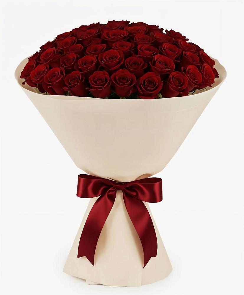Букет 101 Бордовая роза Блэк Бакарра в Манасе