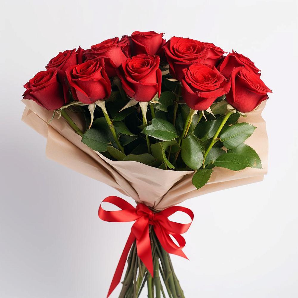 Букет 11 Красных роз Эдлесс Лав в Манасе