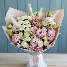 Букет цветов из:  Альстромерии и Розы в Манасе